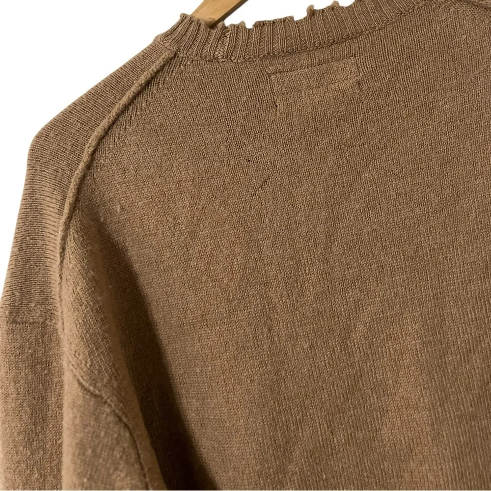 ALL SAINTS Men’s Luxor Wool Distressed Sweater Pullover Top